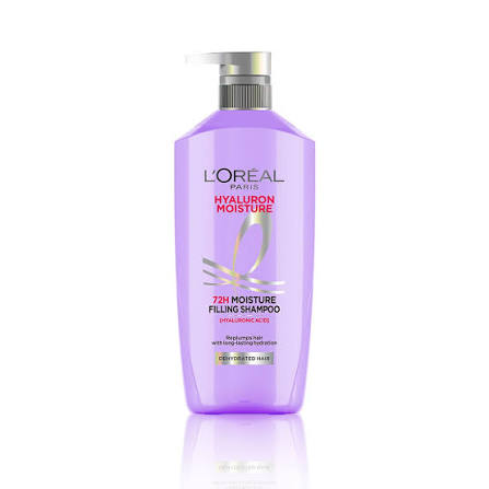 LOreal Paris Hyaluron Moisture Anti-frizz Shampoo With Hyaluronic Acid For 72 HR Dehydrated Hair